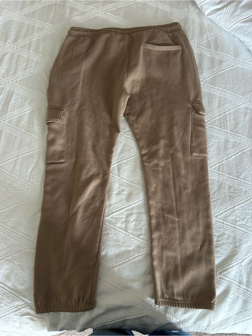 ESSENTIALS Women’s Tan Cargo Sweatpants - Picture 4 of 8